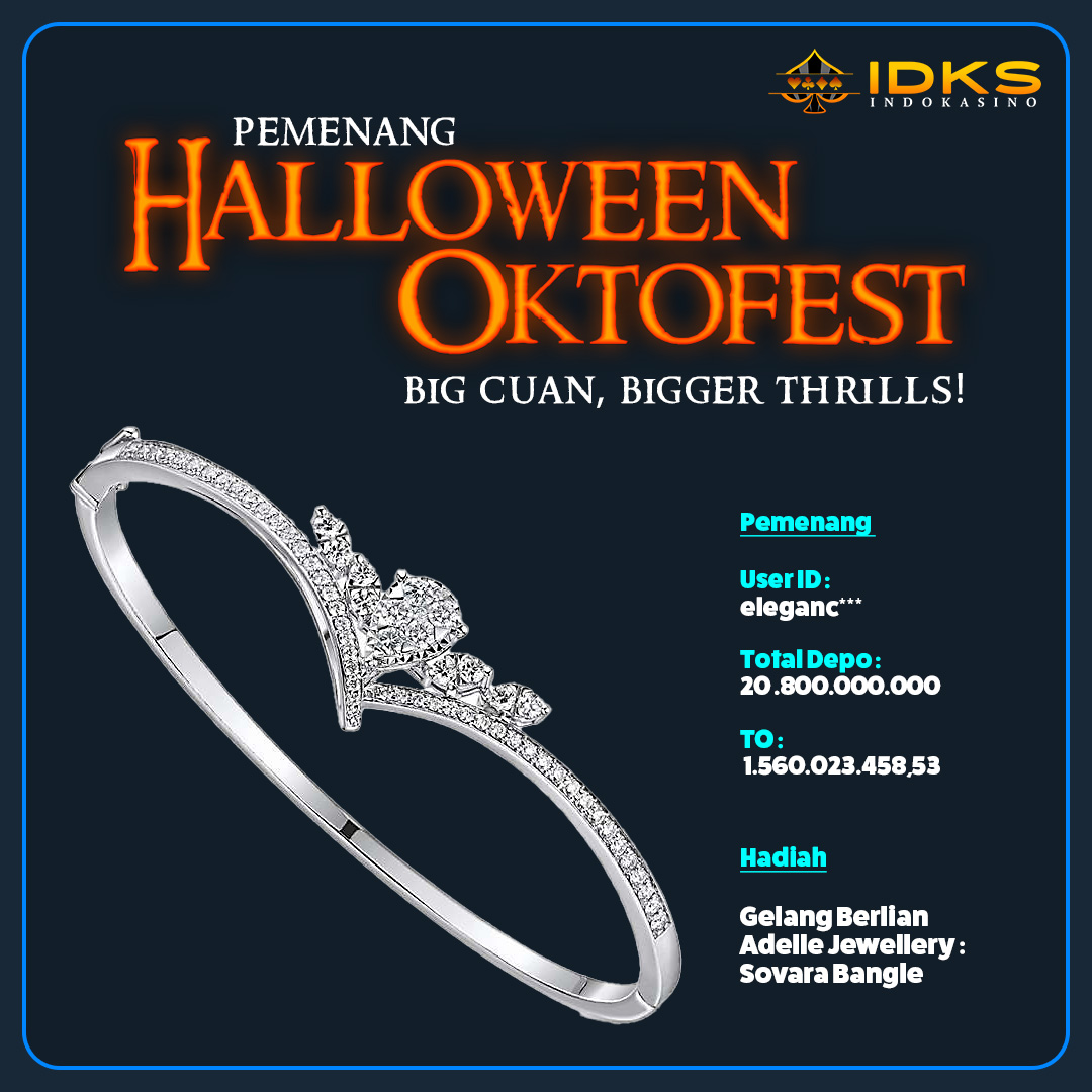 Halloween Oktofest Gelang Berlian Adelle Jewellery - Sovara Bangle